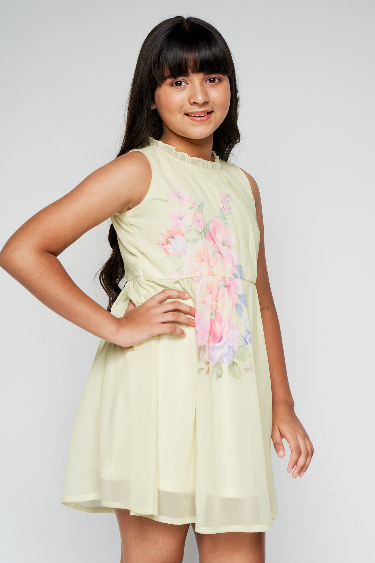 Blossoms Fit And Flare Dress, Green, image 5